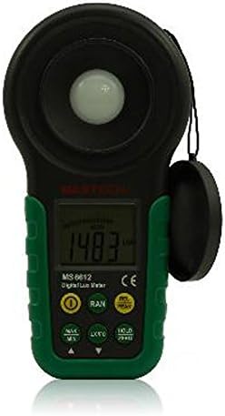 Mastech Ms6612 Digital Lux Meter Illuminometer Light Meter Foot Candle Auto Range Peak 200000 Lux