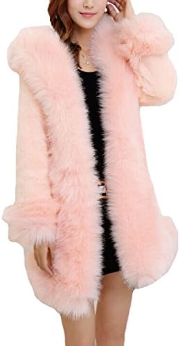 SRF Women's Soft Luxury Warm Fur Coat Outerwear