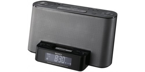 Sony ICFDS11IPB Docking Station mit Uhrenradio für iPod/iPhone schwarz