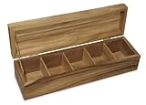 Ironwood Gourmet Acacia Wood Townhouse Tea Box