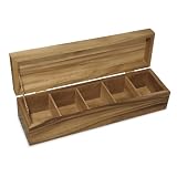 Acacia Wood Townhouse Tea Box