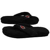 Arizona Cardinals Ladies Black Plush Thong Slippers (9/10)