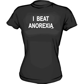 I BEAT ANOREXIA Logo Women's tee Shirt in 6 Colors Small thru XL