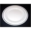 Masterpiece Premium Quality Heavyweight Plastic Plates: 25 Dinner Plates and 25 Salad Plates