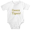 LSU "Geaux Tigers" - White Baby Creeper