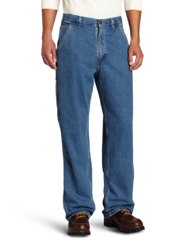 Carhartt Men's Washed Denim Original Fit Work Dungaree B13,Stonewash,33 x 32