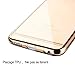iPhone 6s Case, Iwotou Ultra Thin Transparent with Metallic luster TPU Bumper Case for iPhone 6/6s (gold)