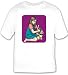 T-shirt with animals, human, body, individuals, bow, individual, kitten, fastening, p...