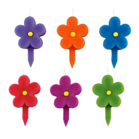 Wilton Dancing Daisy Candle Picks by Wilton
