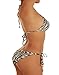 Cloris Murphy Women's Brazilian Bikini Halter Top & Scrunchie Butt Bathing Suit