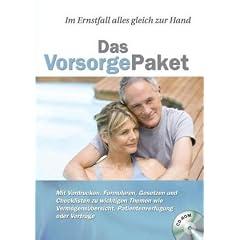 VorsorgePaket, CD-ROM Im Ernstfall alles gleich zur Hand. Mit Vordrucken, Formularen, Gesetzen und Checklisten zu wichtigen Themen wie Verm�gens�bersicht, Patientenverf�gung oder Vertr�ge