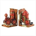FIRE MAN THEME BOOK ENDS FIREFIGHTER HYDRANT HOSE BOOTS