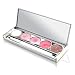 Longcils Boncza Lip-Gloss Palette with 5 Colors Inlcudes: Transparent + Pink Beige Pearl + Strass St