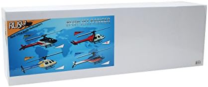 Rusheli Jet ranger 450 class FRP Fuselage, Blue/Red/Grey