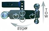 B&W TS10033B Tow and Stow Magnum Receiver Hitch Ball Mount
