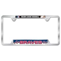 MLB Atlanta Braves Metal License Plate Frame
