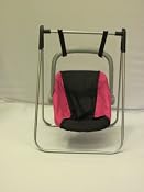 Mommy & me 2 in 1 Doll Swing & carrier hot pink and black