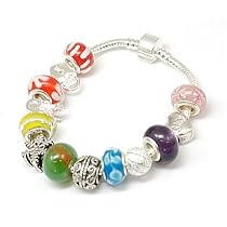 TOC BEADZ Branded Summer Rainbow Bead Bracelet