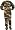 Big Feet Pajama Co. Green Camouflage (208) Micro-polar Fleece Footed Pajamas NO Drop Seat (Small)