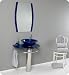 Fresca Scoperto Modern Bathroom Vanity w/ Dark Blue Tempered Glass