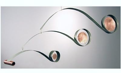 Monocle B Air Sculpture Hanging Mobile by Q3 Art - MBL-MONB