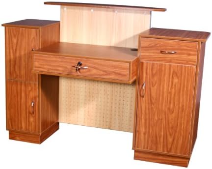 Mandy Salon Reception Desk - Cherrywood