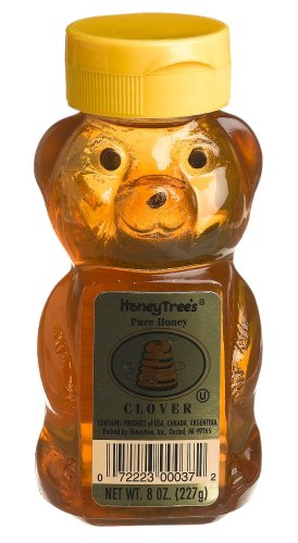 Honey Tree Clover, 8-Ounce Plastic Bear (Pack of 12) by Honey