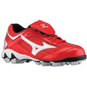 Mizuno Youth 9-Spike Franchise G5 Molded Cleats (Low) Red/White 5