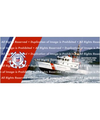 Coast Guard Boat Logo Rear Window Vinyl Graphic 