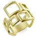 Jewelry : Designer Style 14K Gold Plated Matte Sanded Ring