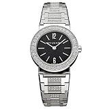 Bvlgari Ladies' Watch 18K White Gold Black Dial Diamond Bezel Diamond Bracelet BBW26BGDGD by Bvlgari