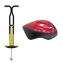 SBI Deluxe Pogo Stick with Razor Adult Black Cherry Helmet (Fits Ages 14+)