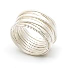 Silver Wrapped Ring By Disa Allsopp (Size M)