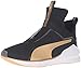 PUMA Women's Fierce Cross-Trainer Shoe, Puma Black/Gold, 8.5 M US