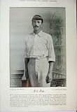 1895 Cricket Players Studd Fry Athlete Photograph Print