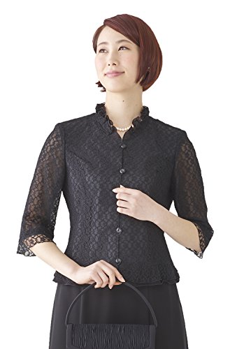 (モノワール) MONOIR 喪服 レディース 礼服 夏 夏用 ブラックフォーマル セットアップ ブラウス 04P22498