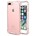 iPhone 7 Plus Case - MoKo Shockproof Flexible TPU Bumper Anti-Scratch Rigid Slim Protective Cases Clear Back Cover for iPhone 7 Plus, Light PINK