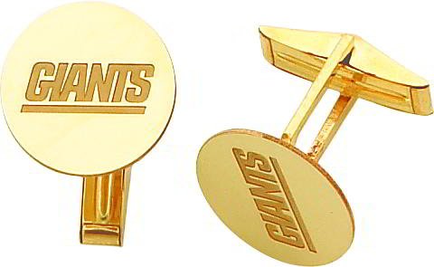 14K Gold NFL New York Giants Cuff Links