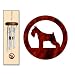 schnauzer47 - Standard Schnauzer Wind Chimes XSMALL Silver