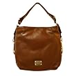 MICHAEL KORS BIG VALLEY LARGE LEATHER SHOULDER HANDBAG MOCHA BROWN