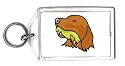 Keychain with hunting, labrador, dog, mouth, duck