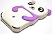 BUKIT CELL (TM) PURPLE Cute Panda 3D Cartoon Soft Silicone Gel Skin Case Cover for IPOD TOUCH 4 4G 4TH GENERATION + Free Screen Protector + Free METALLIC Detachable Touch Screen STYLUS PEN with Anti Dust Plug