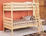 Powell K881 Spokane Vanilla 3-In-1 Twin-Twin Bunk Bed - End Panels and Slats