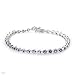 White Gold 4.45 CTW Tanzanite Ladies Bracelet.