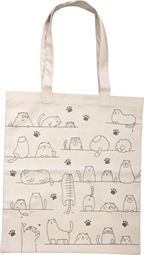 Twin cat pattern A4 for canvass that bag cat ivory GE0781 4A