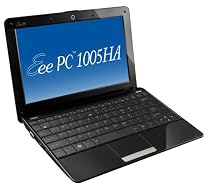 Asus 1005HA 10-inch Netbook (Intel Atom N270 1.6 GHz Processor, 1 GB RAM, 250 GB HDD, up to 8.5 Hours Battery, WLAN, Webcam, Windows 7 Starter, Black)
