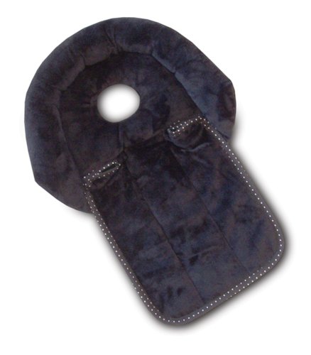 Boppy Luxe Noggin Nest Head Support - Black Minky