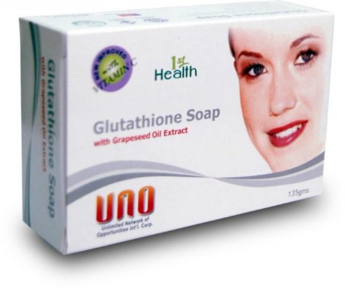 1st Health Glutathione Whitening Soap with Grapeseed Oil Extract 135g