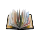 BUSINESS KREDITKARTENETUI VISITENKARTENETUI ETUI SCHWARZ MIT 12 F�CHER UND METALLECKEN