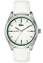 Lacoste - 2010595 - Montre Homme - Quartz Analogique - Bracelet Cuir Blanc